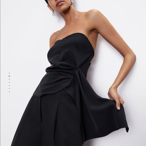 Zara strapless ruched top - Picture 3 of 5